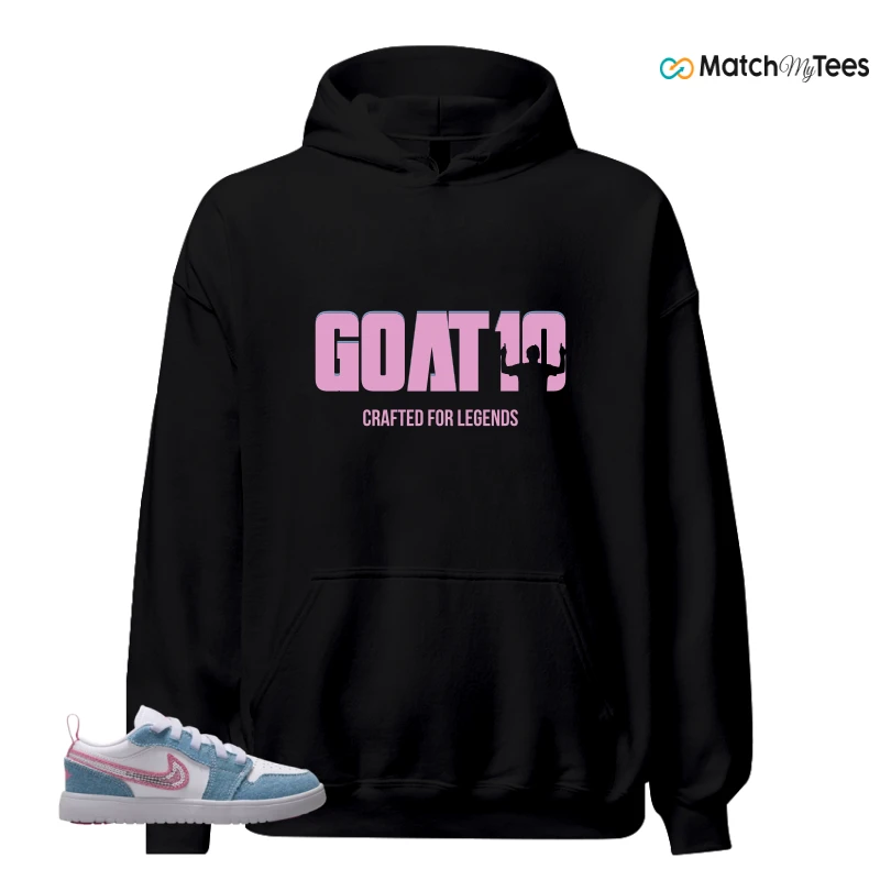 NIKE AIR JORDAN 1 LOW GS DENIM SEQUIN SNEAKER Matching Tees hoodie