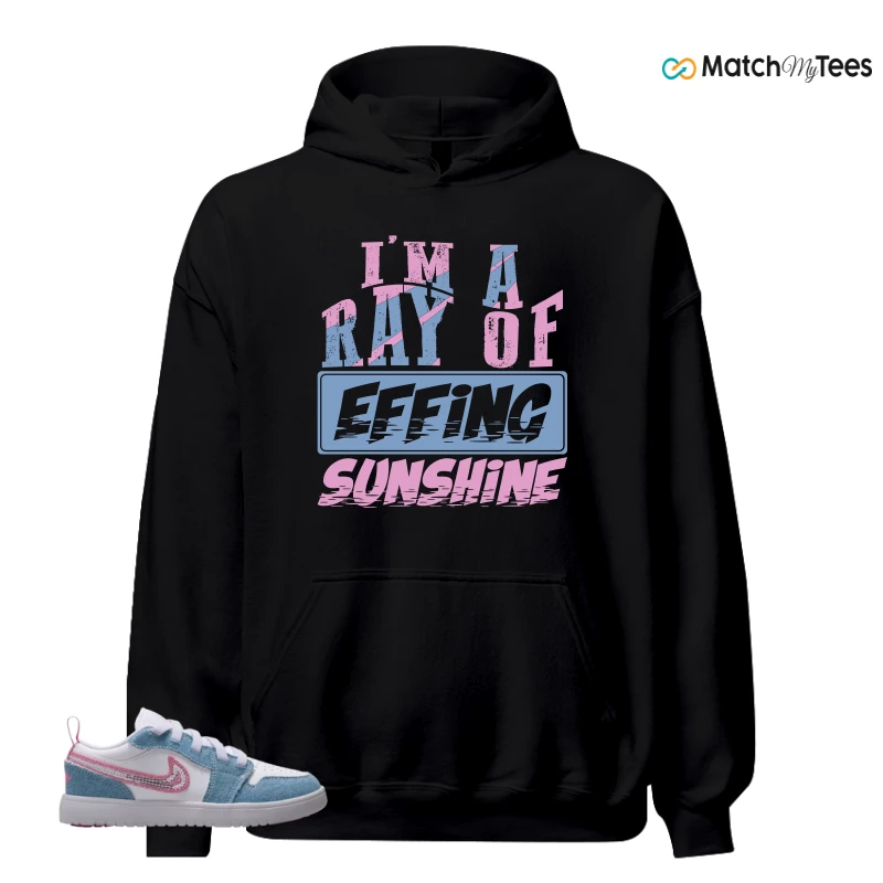 NIKE AIR JORDAN 1 LOW GS DENIM SEQUIN SNEAKER Matching Tees hoodie