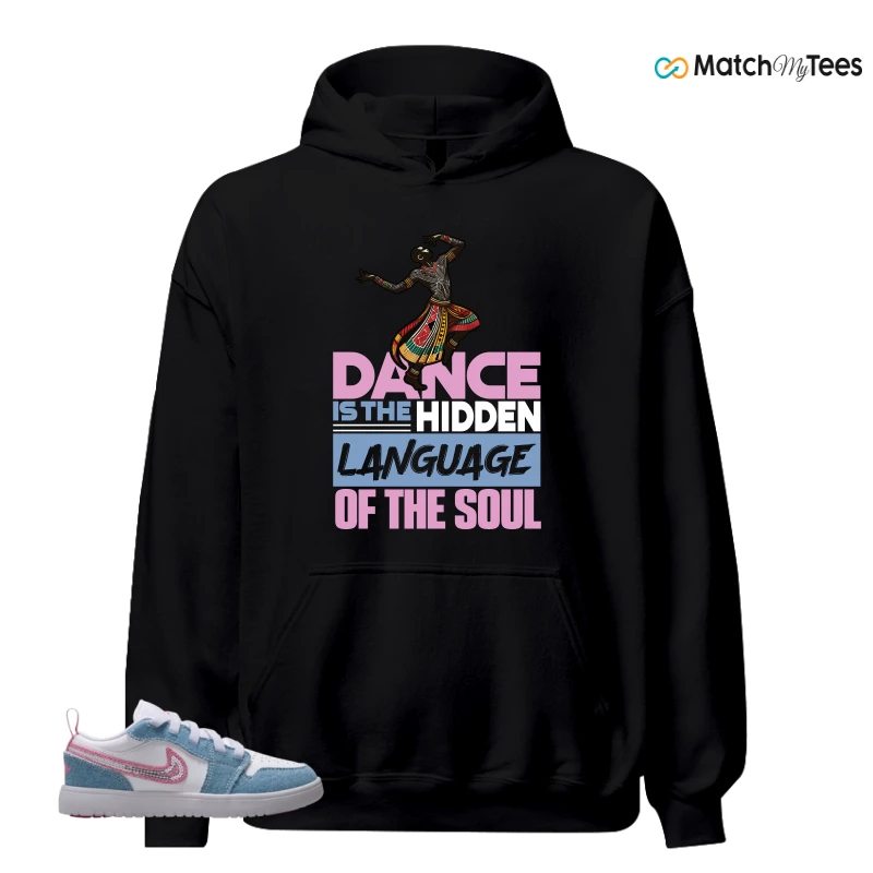 NIKE AIR JORDAN 1 LOW GS DENIM SEQUIN SNEAKER Matching Tees hoodie