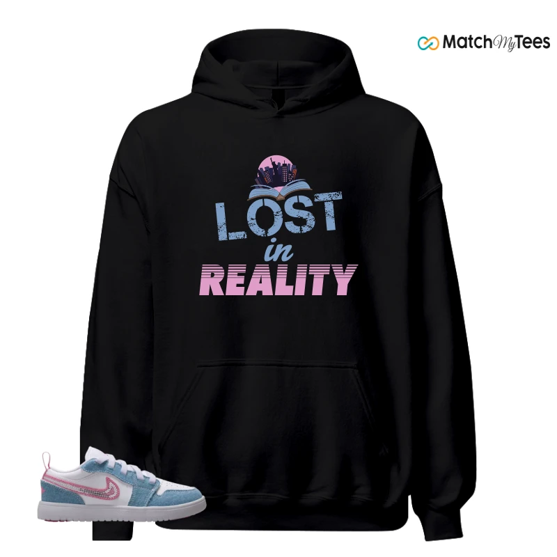 NIKE AIR JORDAN 1 LOW GS DENIM SEQUIN SNEAKER Matching Tees hoodie