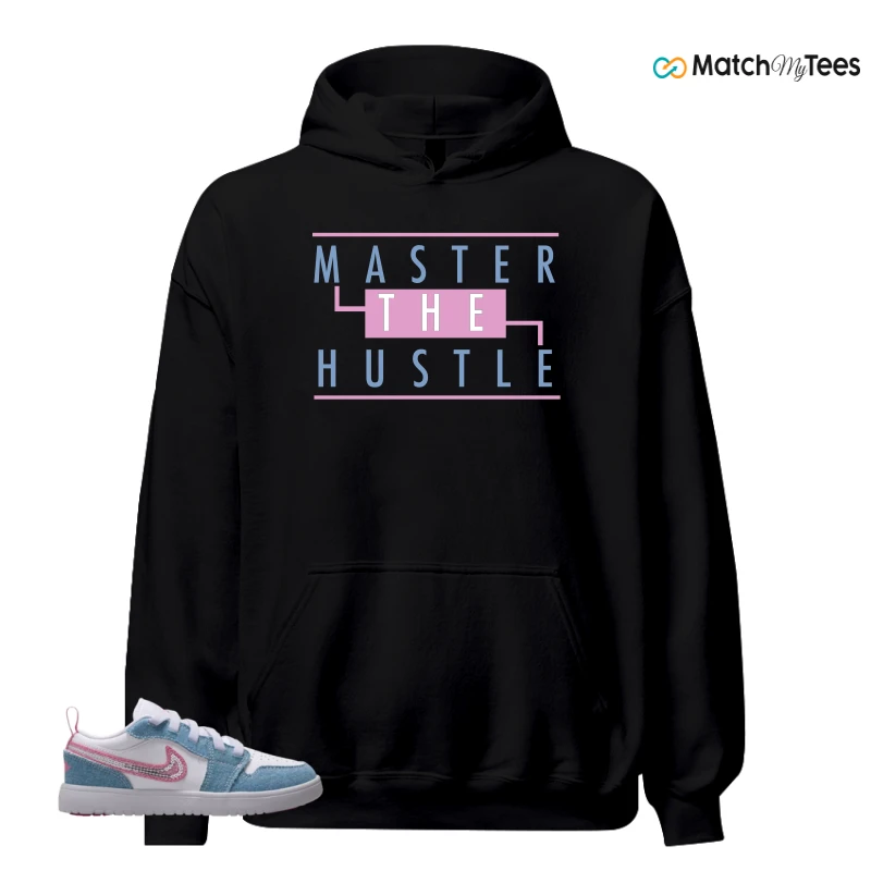 NIKE AIR JORDAN 1 LOW GS DENIM SEQUIN SNEAKER Matching Tees hoodie