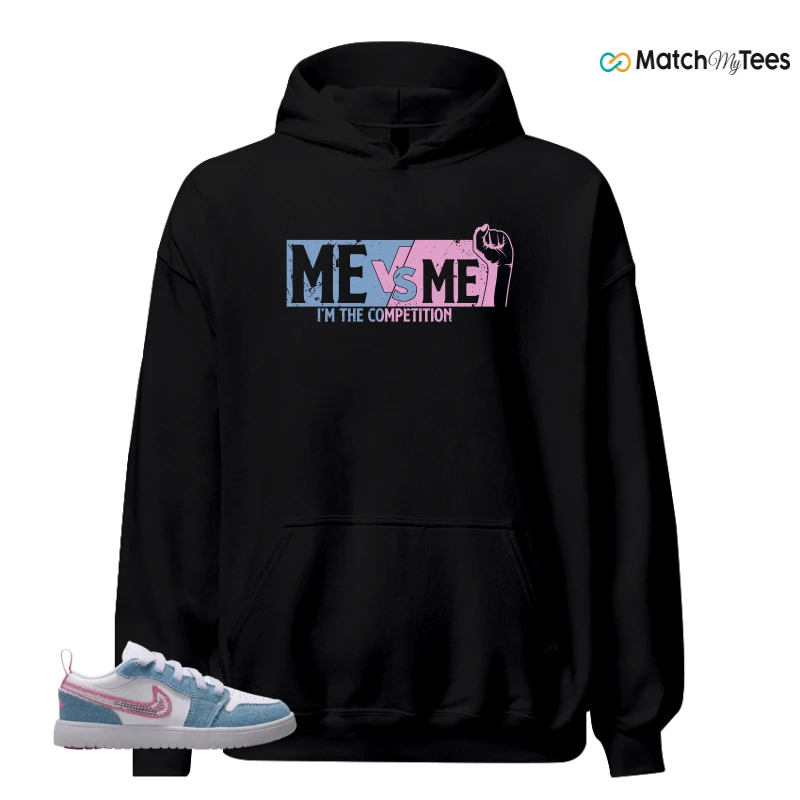 NIKE AIR JORDAN 1 LOW GS DENIM SEQUIN SNEAKER Matching Tees hoodie