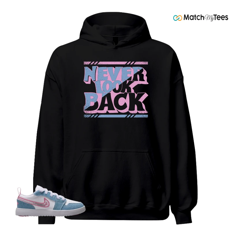 NIKE AIR JORDAN 1 LOW GS DENIM SEQUIN SNEAKER Matching Tees hoodie