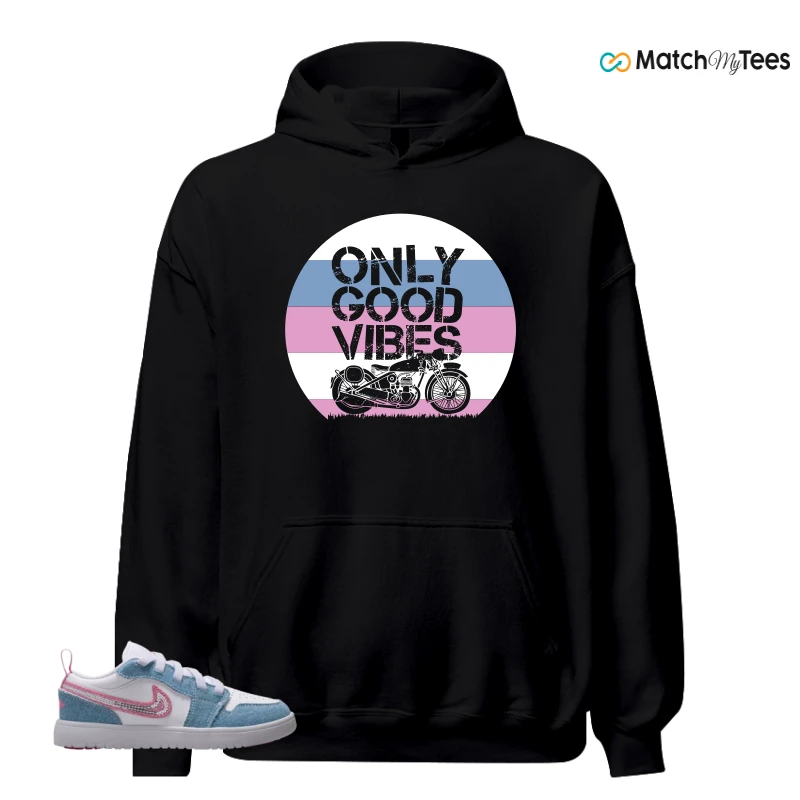 NIKE AIR JORDAN 1 LOW GS DENIM SEQUIN SNEAKER Matching Tees hoodie
