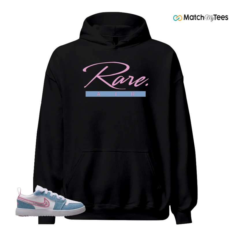 NIKE AIR JORDAN 1 LOW GS DENIM SEQUIN SNEAKER Matching Tees hoodie