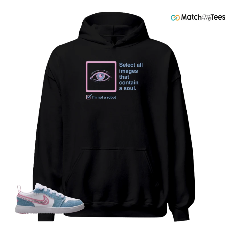 NIKE AIR JORDAN 1 LOW GS DENIM SEQUIN SNEAKER Matching Tees hoodie