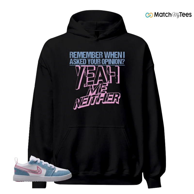 NIKE AIR JORDAN 1 LOW GS DENIM SEQUIN SNEAKER Matching Tees hoodie