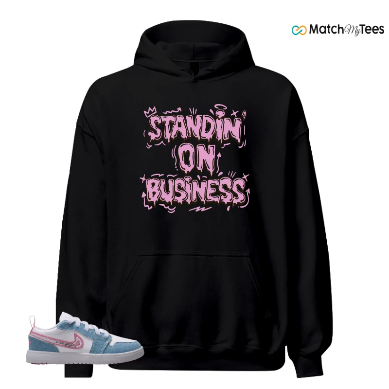 NIKE AIR JORDAN 1 LOW GS DENIM SEQUIN SNEAKER Matching Tees hoodie