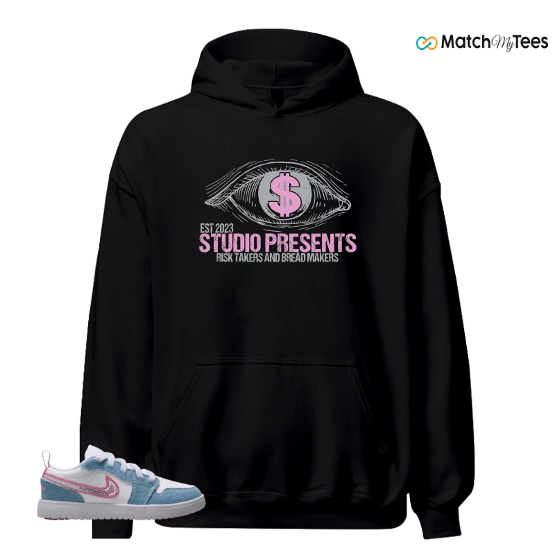 NIKE AIR JORDAN 1 LOW GS DENIM SEQUIN SNEAKER Matching Tees hoodie