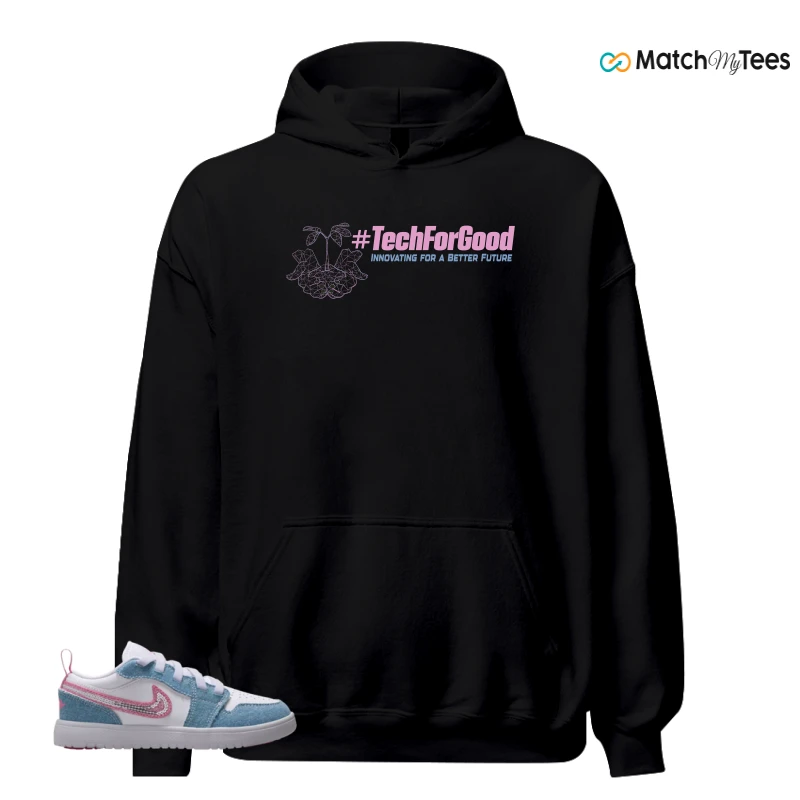 NIKE AIR JORDAN 1 LOW GS DENIM SEQUIN SNEAKER Matching Tees hoodie