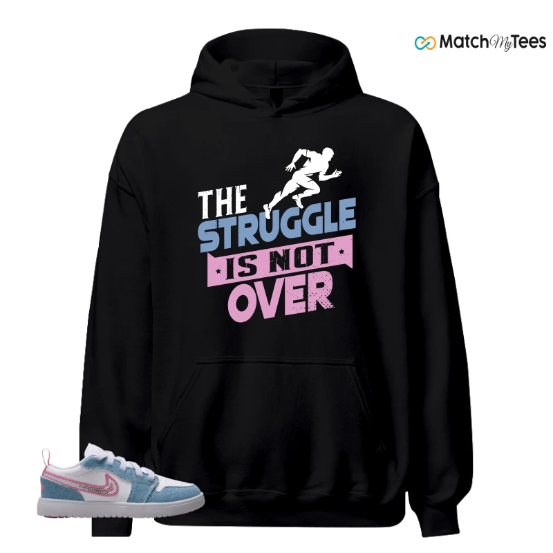 NIKE AIR JORDAN 1 LOW GS DENIM SEQUIN SNEAKER Matching Tees hoodie