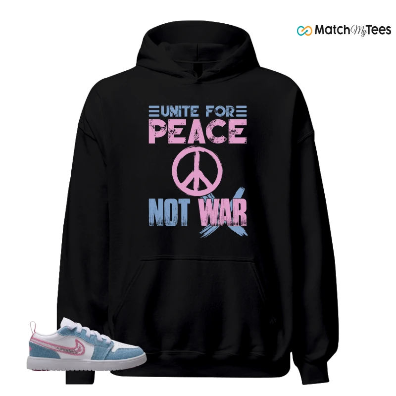 NIKE AIR JORDAN 1 LOW GS DENIM SEQUIN SNEAKER Matching Tees hoodie