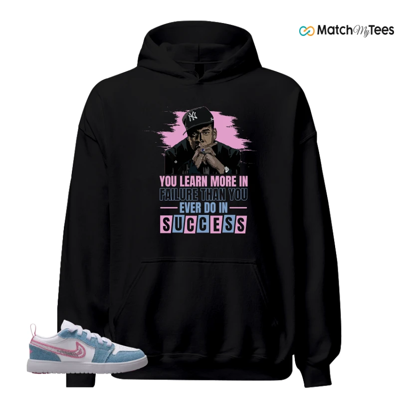 NIKE AIR JORDAN 1 LOW GS DENIM SEQUIN SNEAKER Matching Tees hoodie