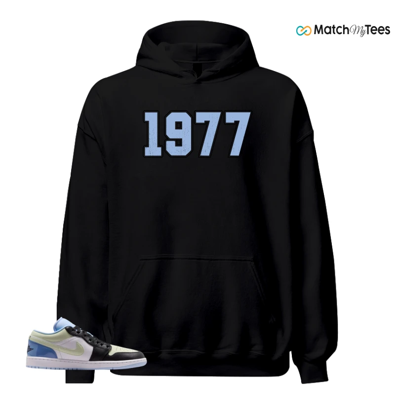 NIKE AIR JORDAN 1 LOW MISMATCHED PATENT SNEAKER Matching Tees hoodie