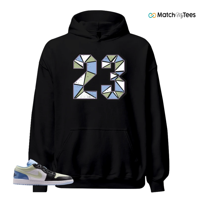 NIKE AIR JORDAN 1 LOW MISMATCHED PATENT SNEAKER Matching Tees hoodie