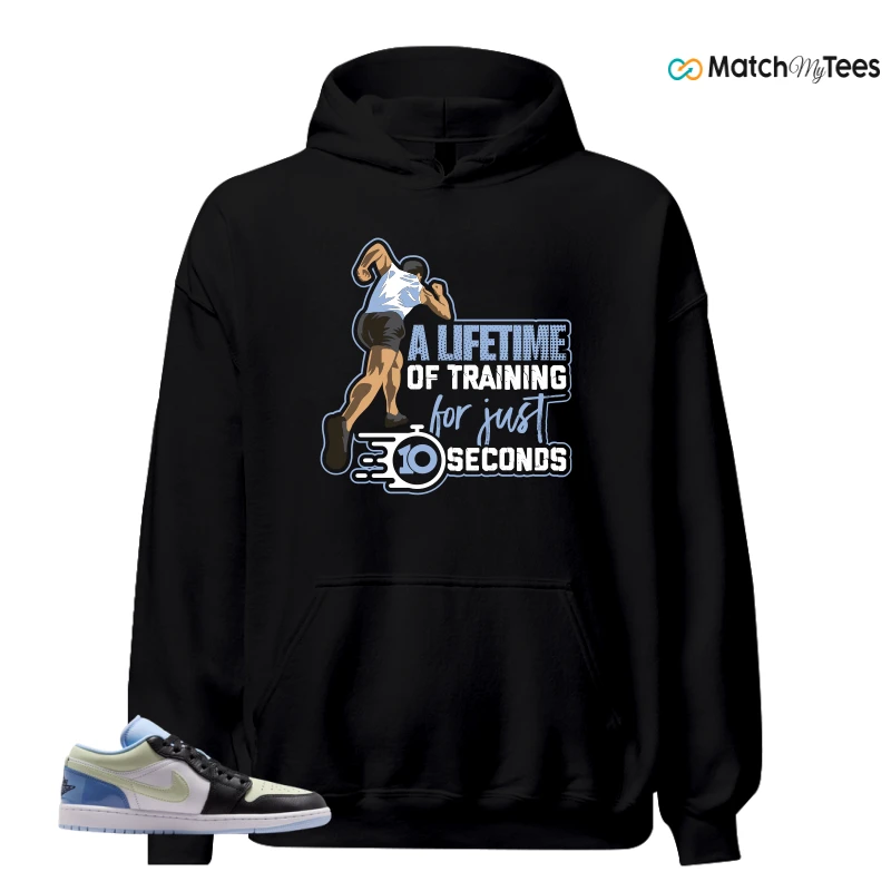 NIKE AIR JORDAN 1 LOW MISMATCHED PATENT SNEAKER Matching Tees hoodie
