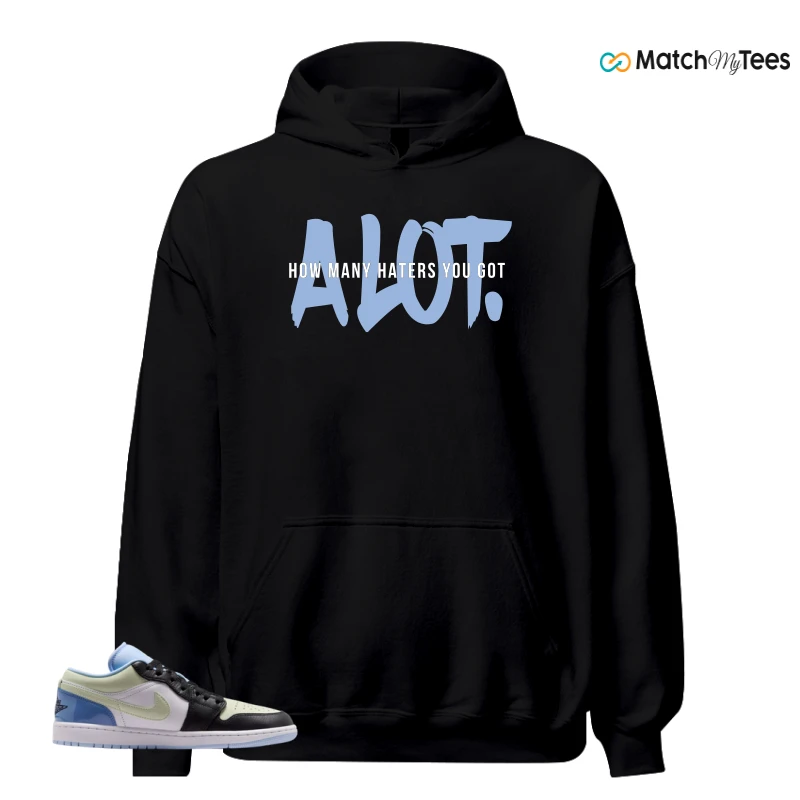 NIKE AIR JORDAN 1 LOW MISMATCHED PATENT SNEAKER Matching Tees hoodie