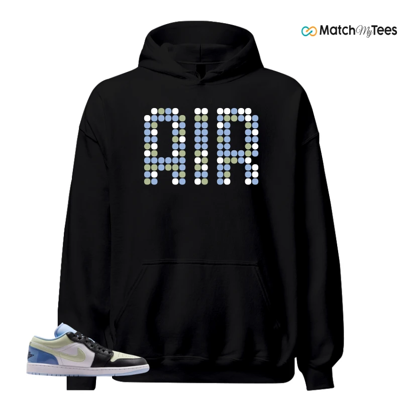 NIKE AIR JORDAN 1 LOW MISMATCHED PATENT SNEAKER Matching Tees hoodie