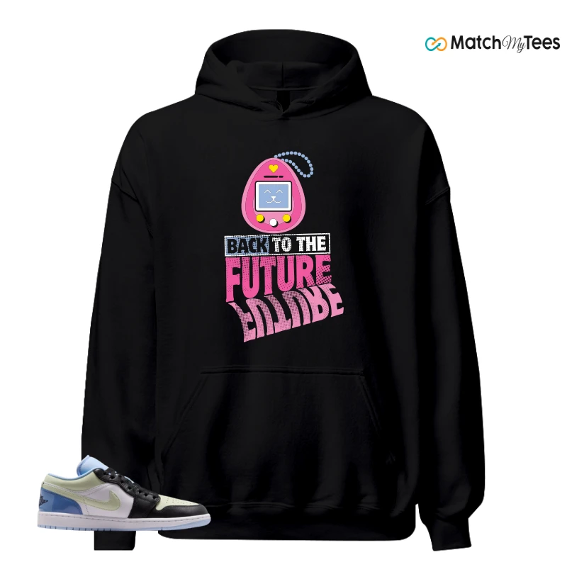 NIKE AIR JORDAN 1 LOW MISMATCHED PATENT SNEAKER Matching Tees hoodie