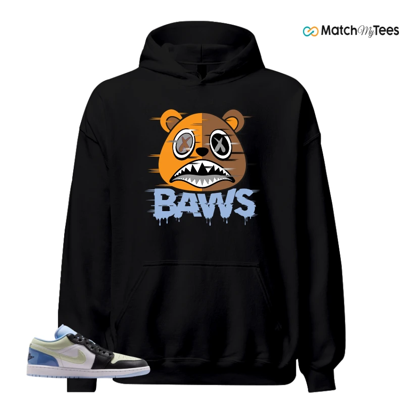 NIKE AIR JORDAN 1 LOW MISMATCHED PATENT SNEAKER Matching Tees hoodie