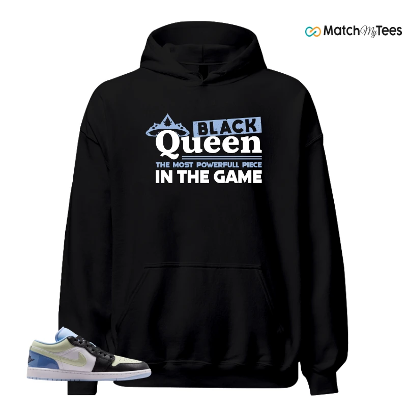 NIKE AIR JORDAN 1 LOW MISMATCHED PATENT SNEAKER Matching Tees hoodie