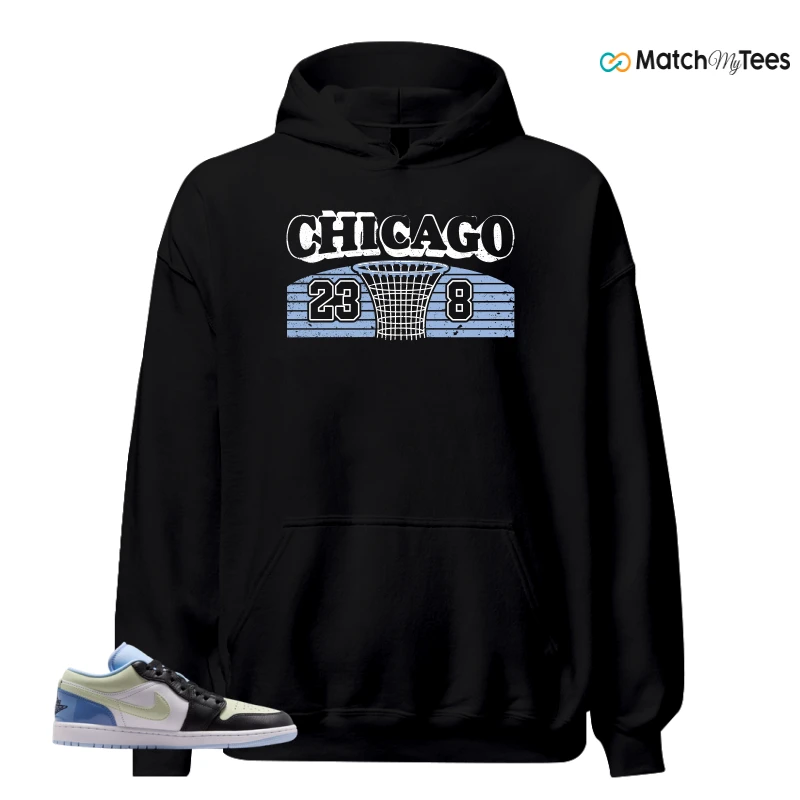 NIKE AIR JORDAN 1 LOW MISMATCHED PATENT SNEAKER Matching Tees hoodie