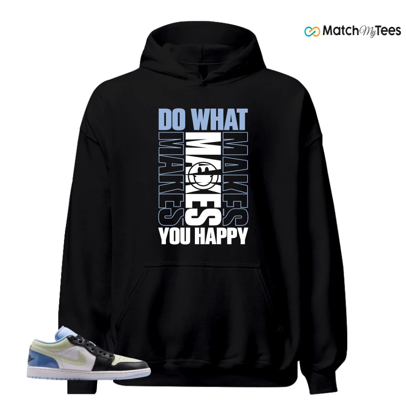 NIKE AIR JORDAN 1 LOW MISMATCHED PATENT SNEAKER Matching Tees hoodie