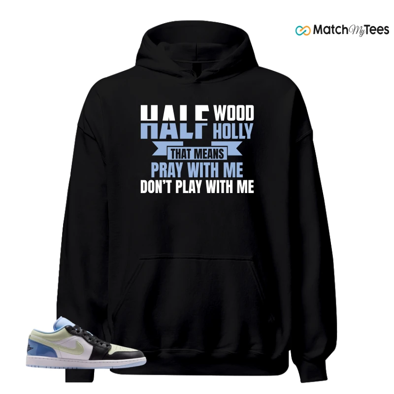 NIKE AIR JORDAN 1 LOW MISMATCHED PATENT SNEAKER Matching Tees hoodie