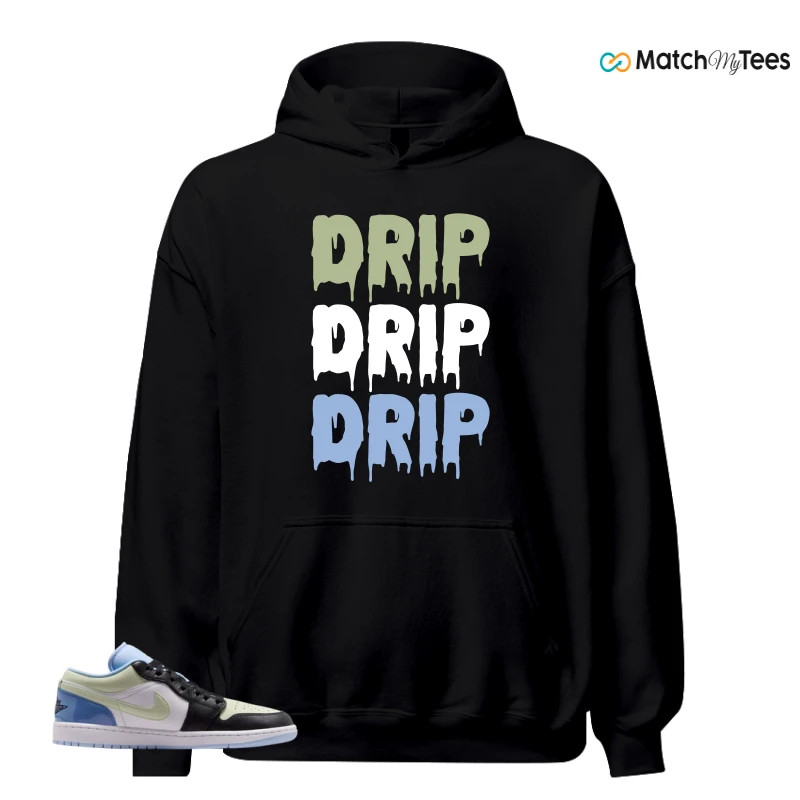 NIKE AIR JORDAN 1 LOW MISMATCHED PATENT SNEAKER Matching Tees hoodie