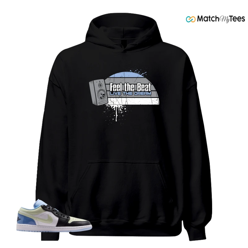 NIKE AIR JORDAN 1 LOW MISMATCHED PATENT SNEAKER Matching Tees hoodie