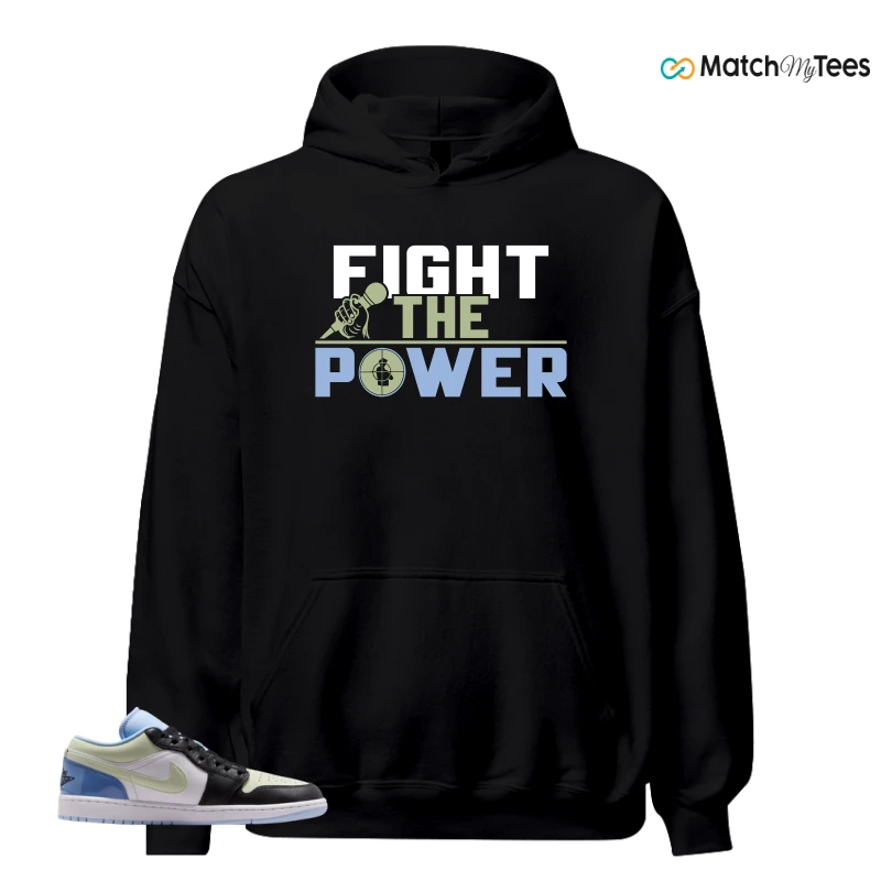 NIKE AIR JORDAN 1 LOW MISMATCHED PATENT SNEAKER Matching Tees hoodie
