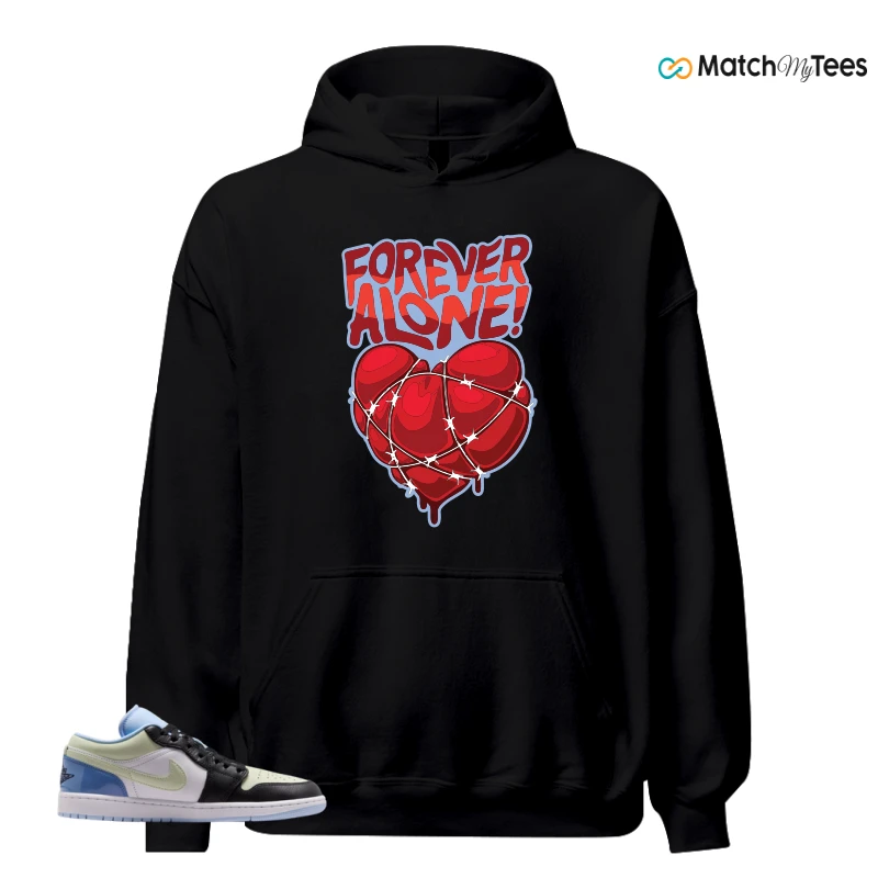 NIKE AIR JORDAN 1 LOW MISMATCHED PATENT SNEAKER Matching Tees hoodie