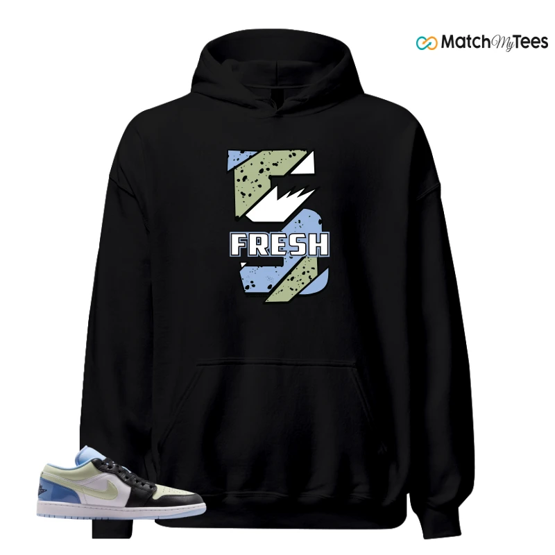 NIKE AIR JORDAN 1 LOW MISMATCHED PATENT SNEAKER Matching Tees hoodie