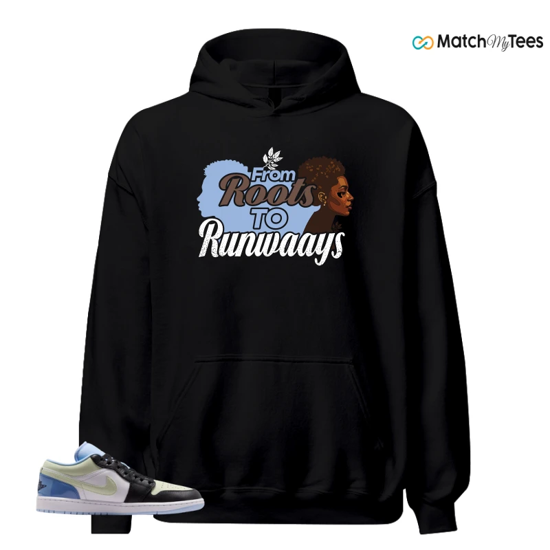 NIKE AIR JORDAN 1 LOW MISMATCHED PATENT SNEAKER Matching Tees hoodie