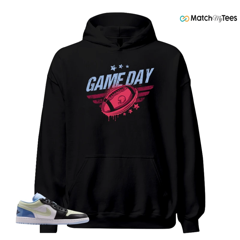 NIKE AIR JORDAN 1 LOW MISMATCHED PATENT SNEAKER Matching Tees hoodie