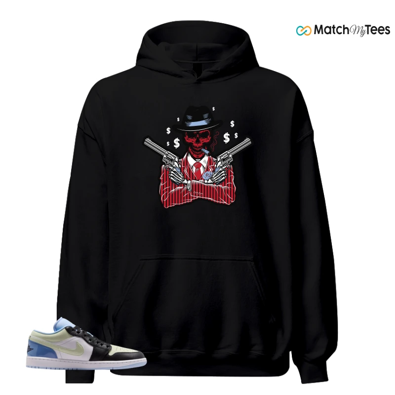 NIKE AIR JORDAN 1 LOW MISMATCHED PATENT SNEAKER Matching Tees hoodie