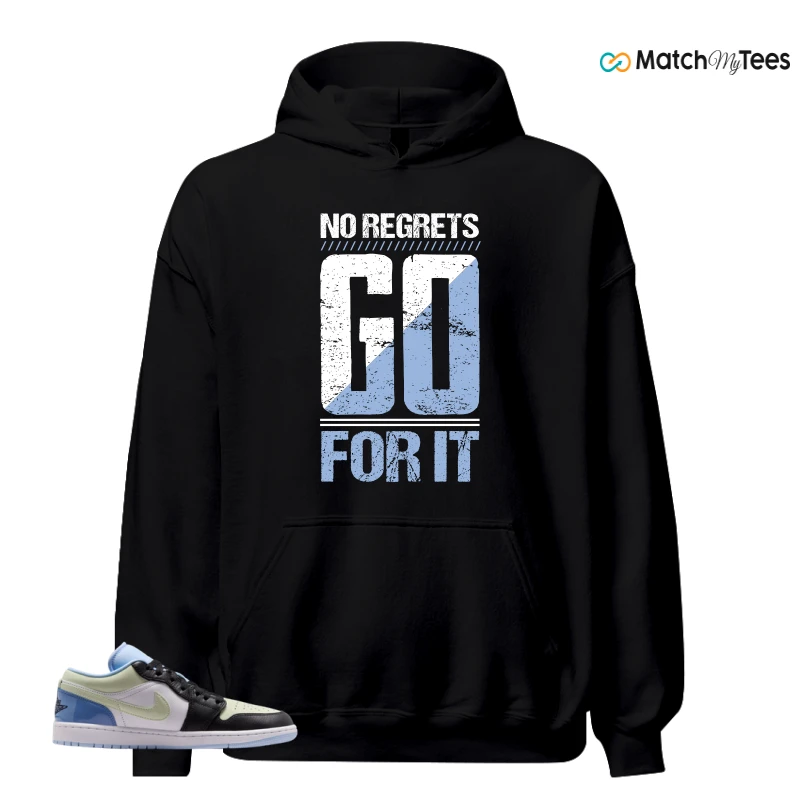 NIKE AIR JORDAN 1 LOW MISMATCHED PATENT SNEAKER Matching Tees hoodie