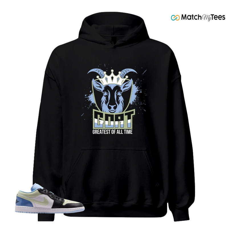 NIKE AIR JORDAN 1 LOW MISMATCHED PATENT SNEAKER Matching Tees hoodie