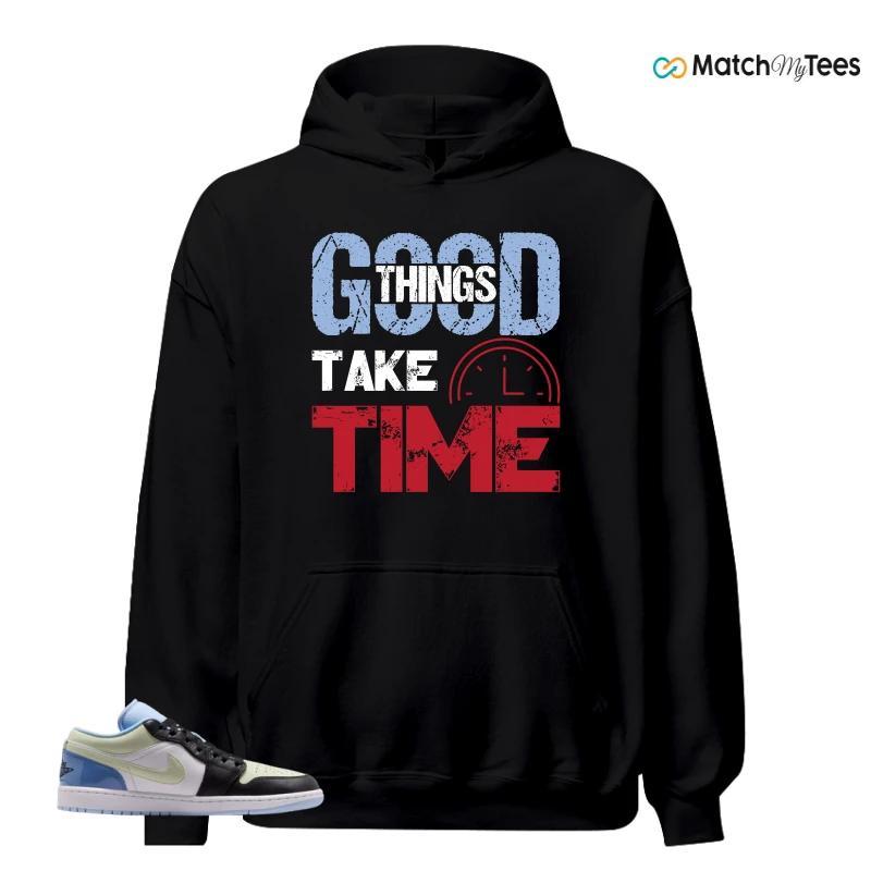 NIKE AIR JORDAN 1 LOW MISMATCHED PATENT SNEAKER Matching Tees hoodie