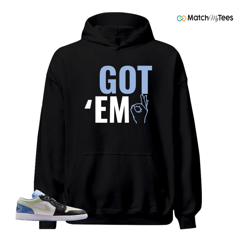 NIKE AIR JORDAN 1 LOW MISMATCHED PATENT SNEAKER Matching Tees hoodie