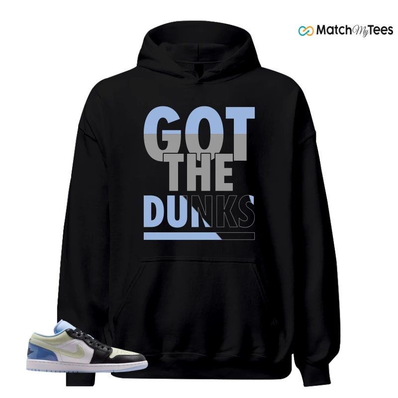 NIKE AIR JORDAN 1 LOW MISMATCHED PATENT SNEAKER Matching Tees hoodie