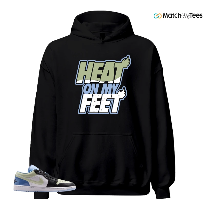 NIKE AIR JORDAN 1 LOW MISMATCHED PATENT SNEAKER Matching Tees hoodie