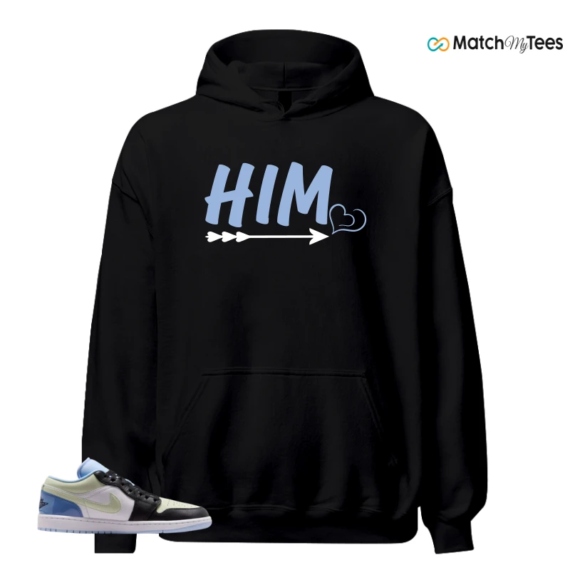 NIKE AIR JORDAN 1 LOW MISMATCHED PATENT SNEAKER Matching Tees hoodie