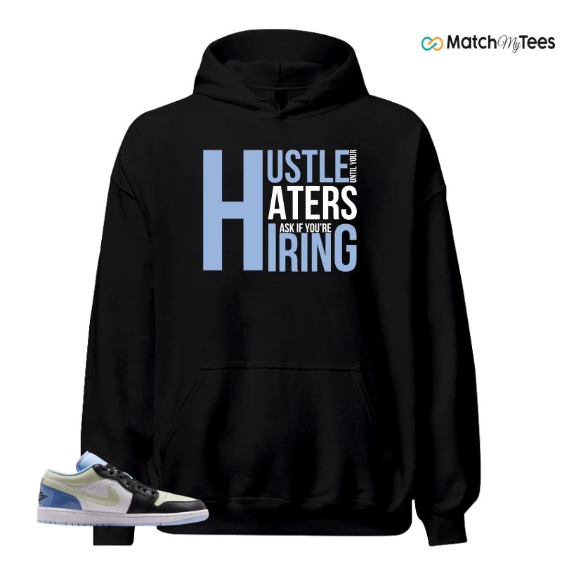NIKE AIR JORDAN 1 LOW MISMATCHED PATENT SNEAKER Matching Tees hoodie