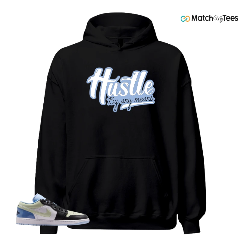 NIKE AIR JORDAN 1 LOW MISMATCHED PATENT SNEAKER Matching Tees hoodie