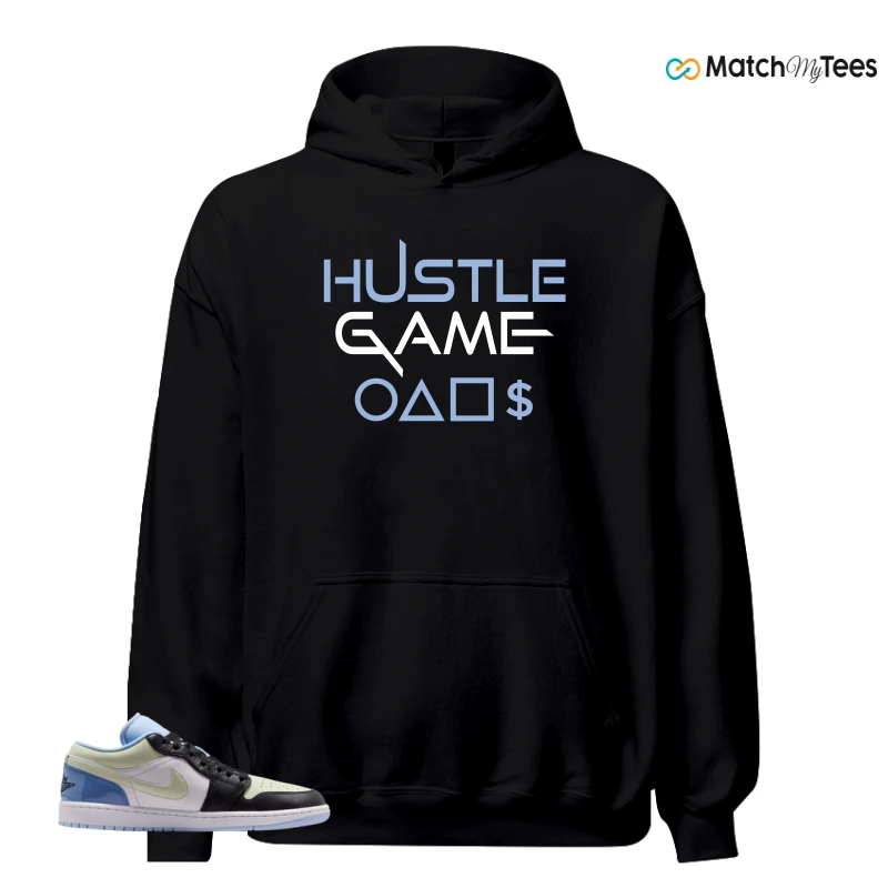 NIKE AIR JORDAN 1 LOW MISMATCHED PATENT SNEAKER Matching Tees hoodie