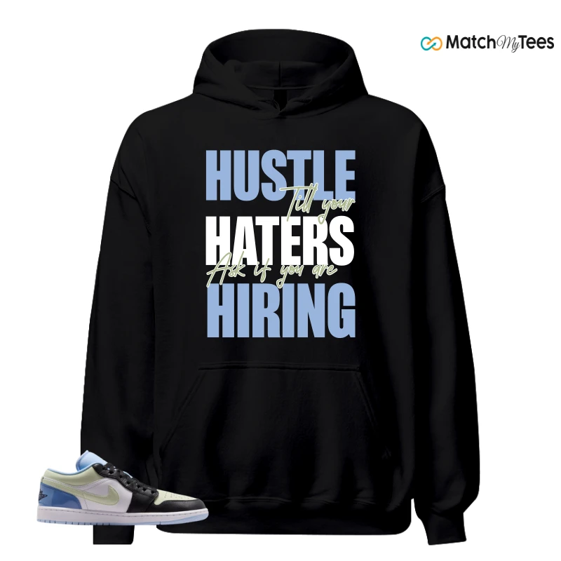 NIKE AIR JORDAN 1 LOW MISMATCHED PATENT SNEAKER Matching Tees hoodie