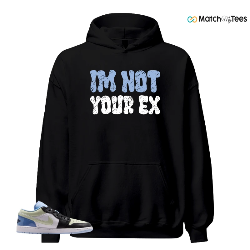 NIKE AIR JORDAN 1 LOW MISMATCHED PATENT SNEAKER Matching Tees hoodie