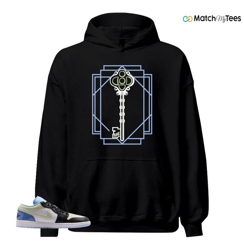 NIKE AIR JORDAN 1 LOW MISMATCHED PATENT SNEAKER Matching Tees hoodie