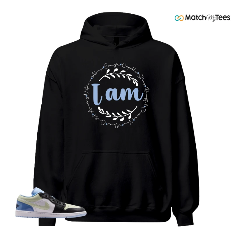 NIKE AIR JORDAN 1 LOW MISMATCHED PATENT SNEAKER Matching Tees hoodie